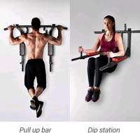 barre fixe + parallèle + dips + abdos