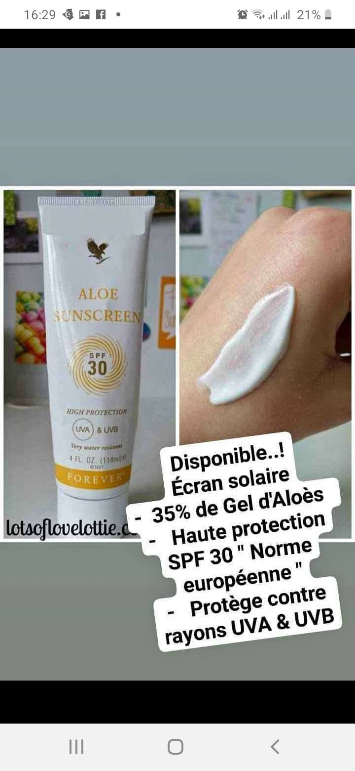 crème solaire 