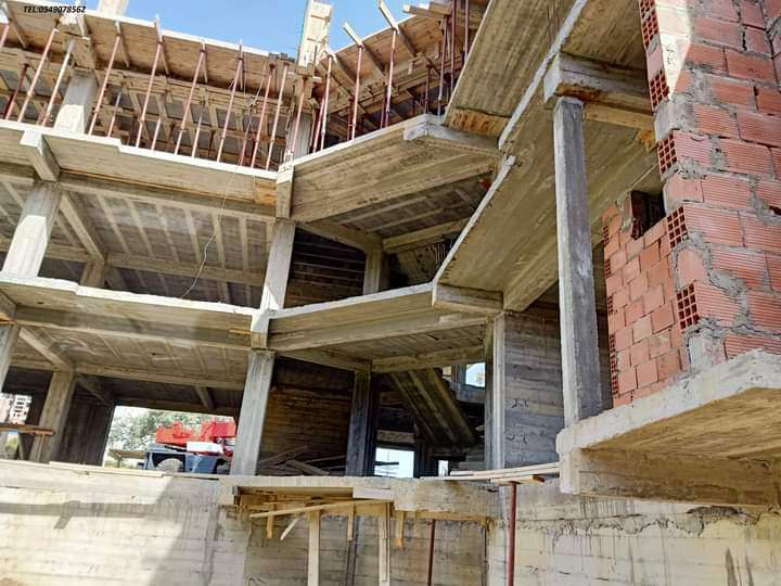 شقق سكنية وخدمية غير مدعمة ومحلات تجارية من نوع ف3 في طور الانجاز