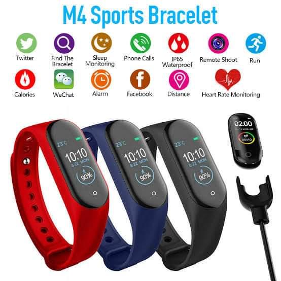 mart bracelet M4 sport montre bracelet intelligente fitness tracker
