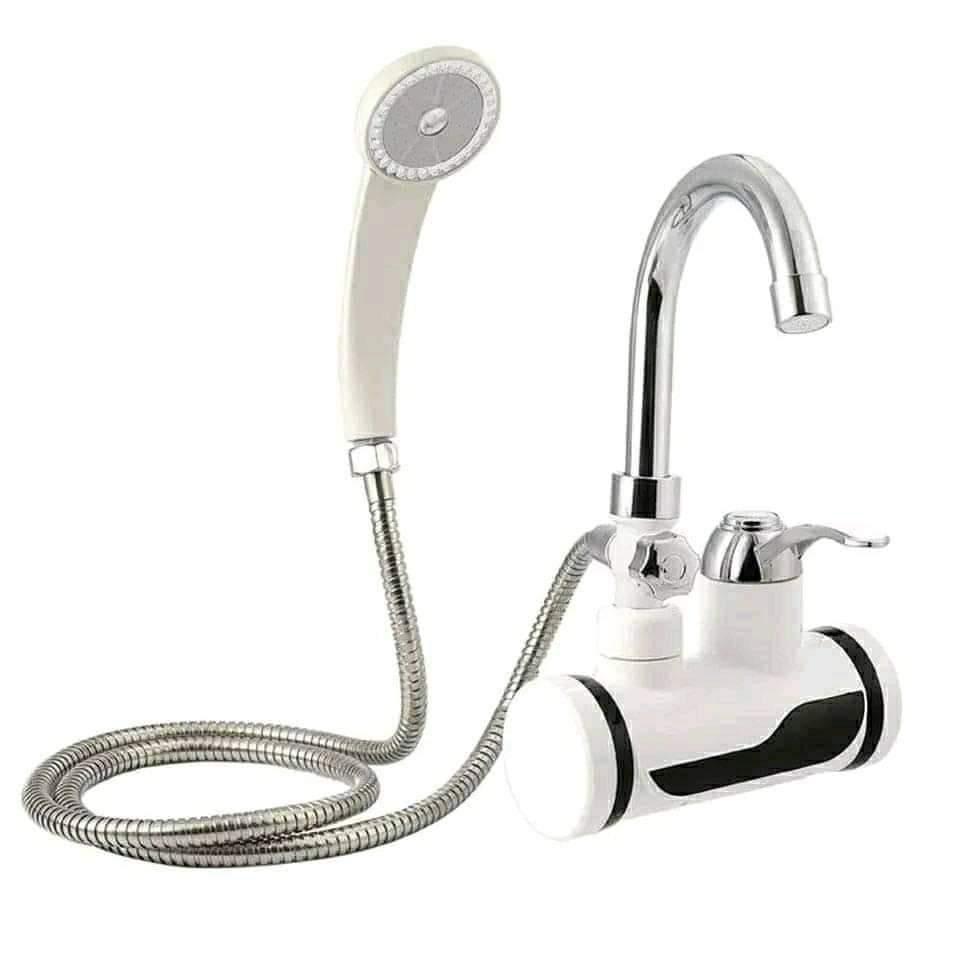 😍جهاز تسخين المياه الكهربائي السريع مع حنفية + مرش الدوش 🚿  instant electric heating water faucet&shower