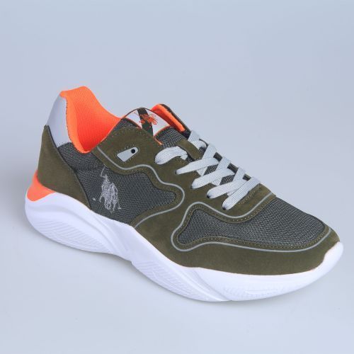 USA Polo Sport Snickers Homme - Vert Militaire