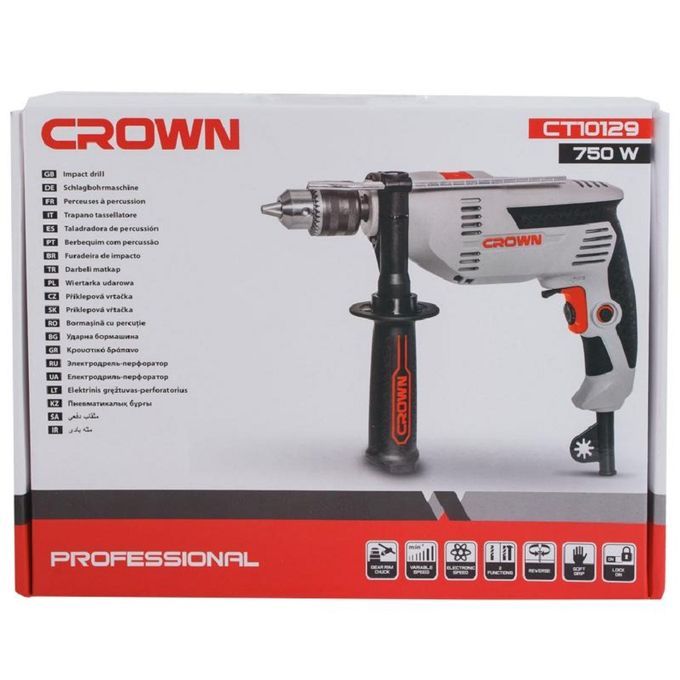 Crown مثقاب كهربائي 13 ملم /750 واط