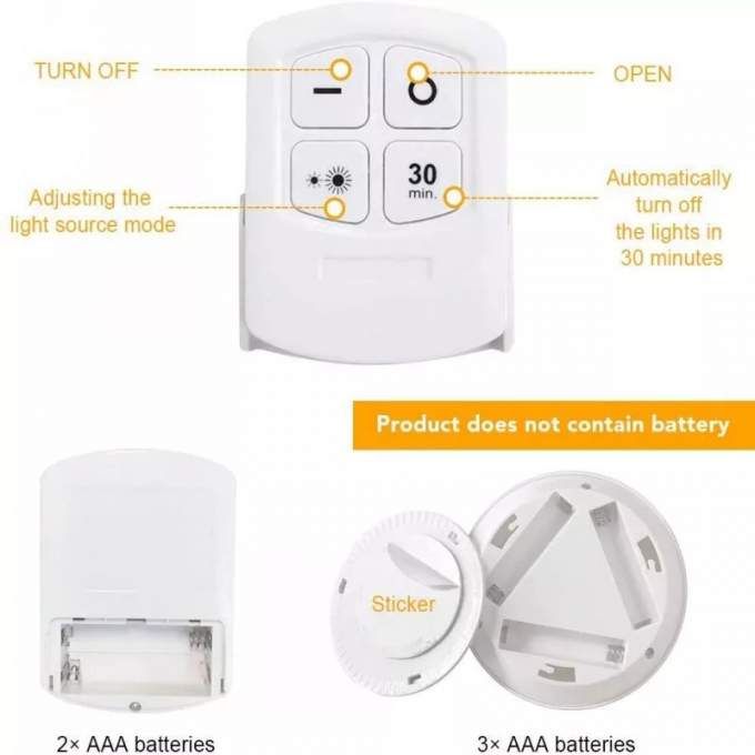 3 LED avec batterie
