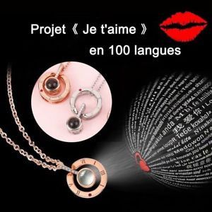Collier 1 je t’aime en 100 langues