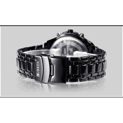  Curren Montre Homme - 8023 - Acier Inoxydable Noir/Gold