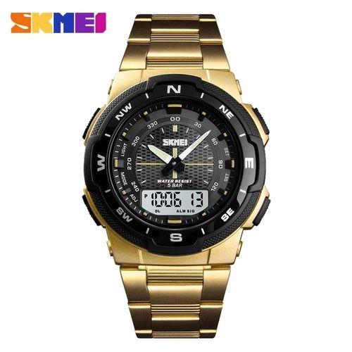 Skmei Montre Hommes Intelligente Double Affichage - 1370 - 5Atm-Doré